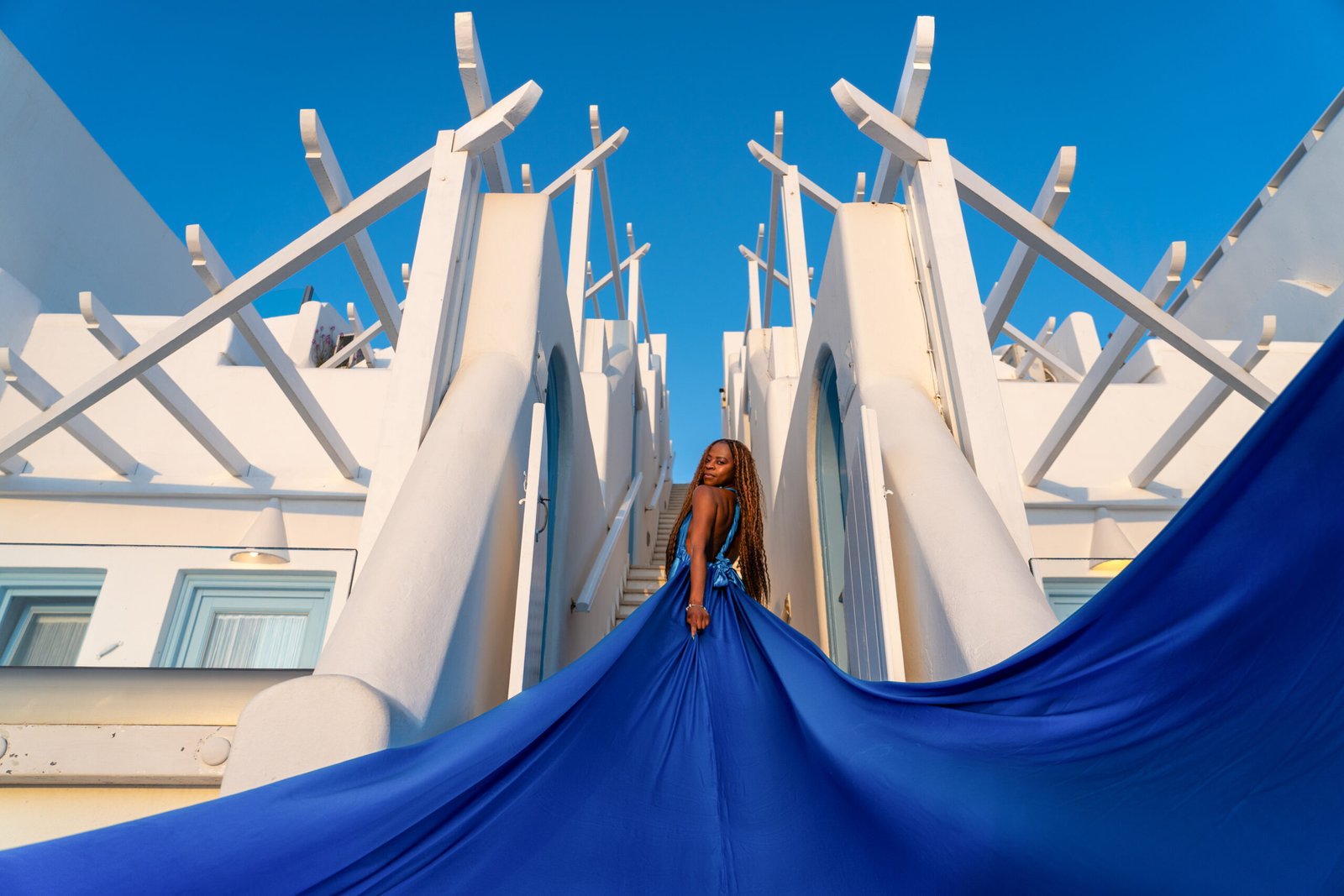 FLYING DRESS ROYAL BLUE - Image 4
